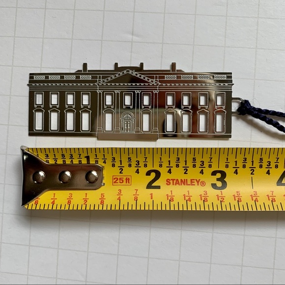 THE WHITE HOUSE Silver Tone Bookmark Tassle Washington D.C. Reading Books - Picture 7 of 9